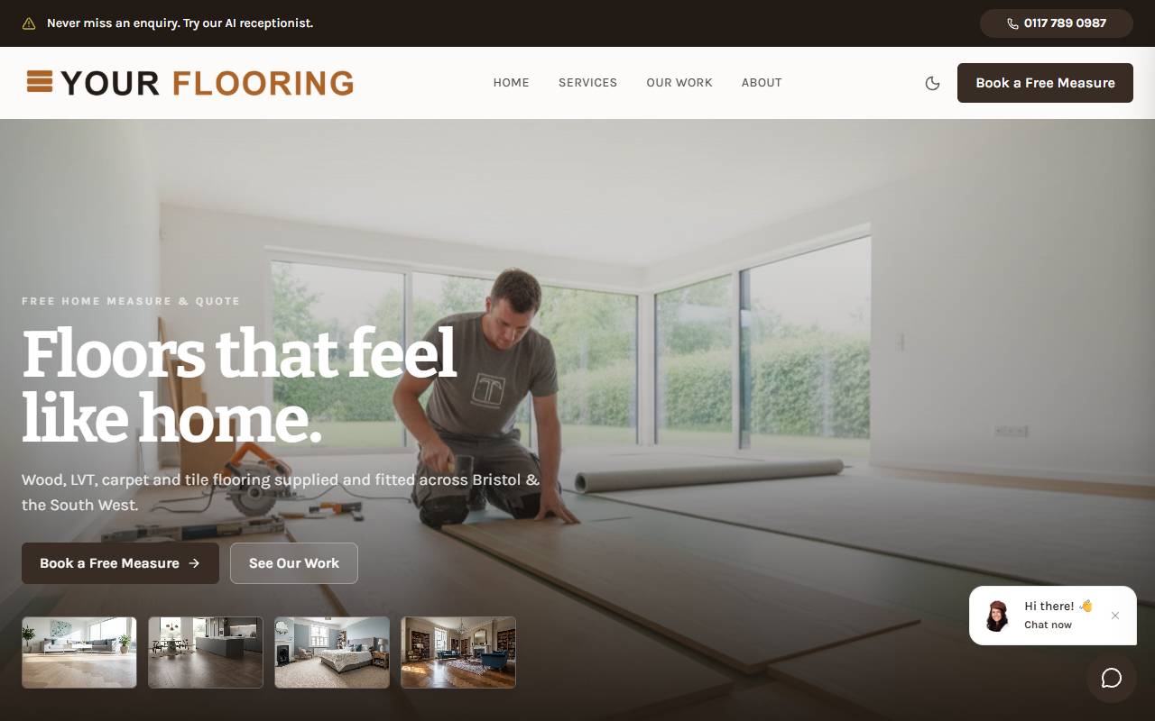Flooring website preview
