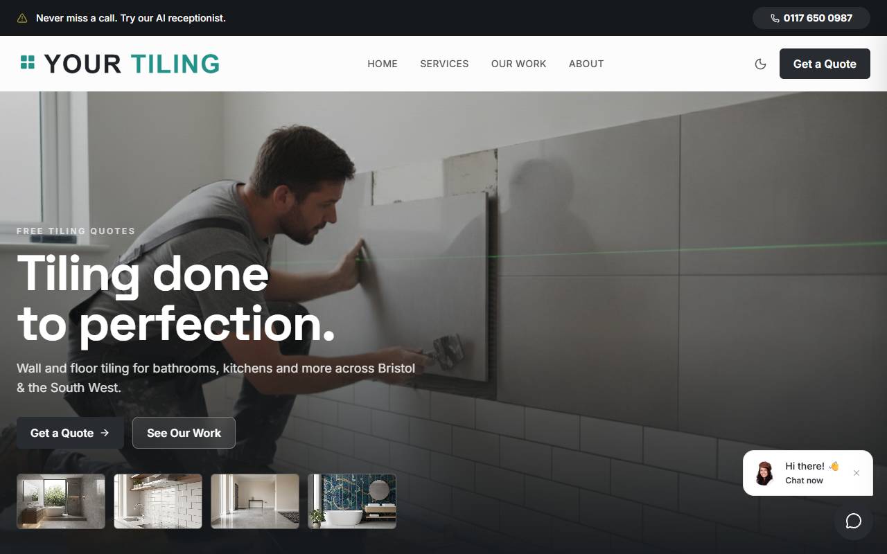 Tiler website preview